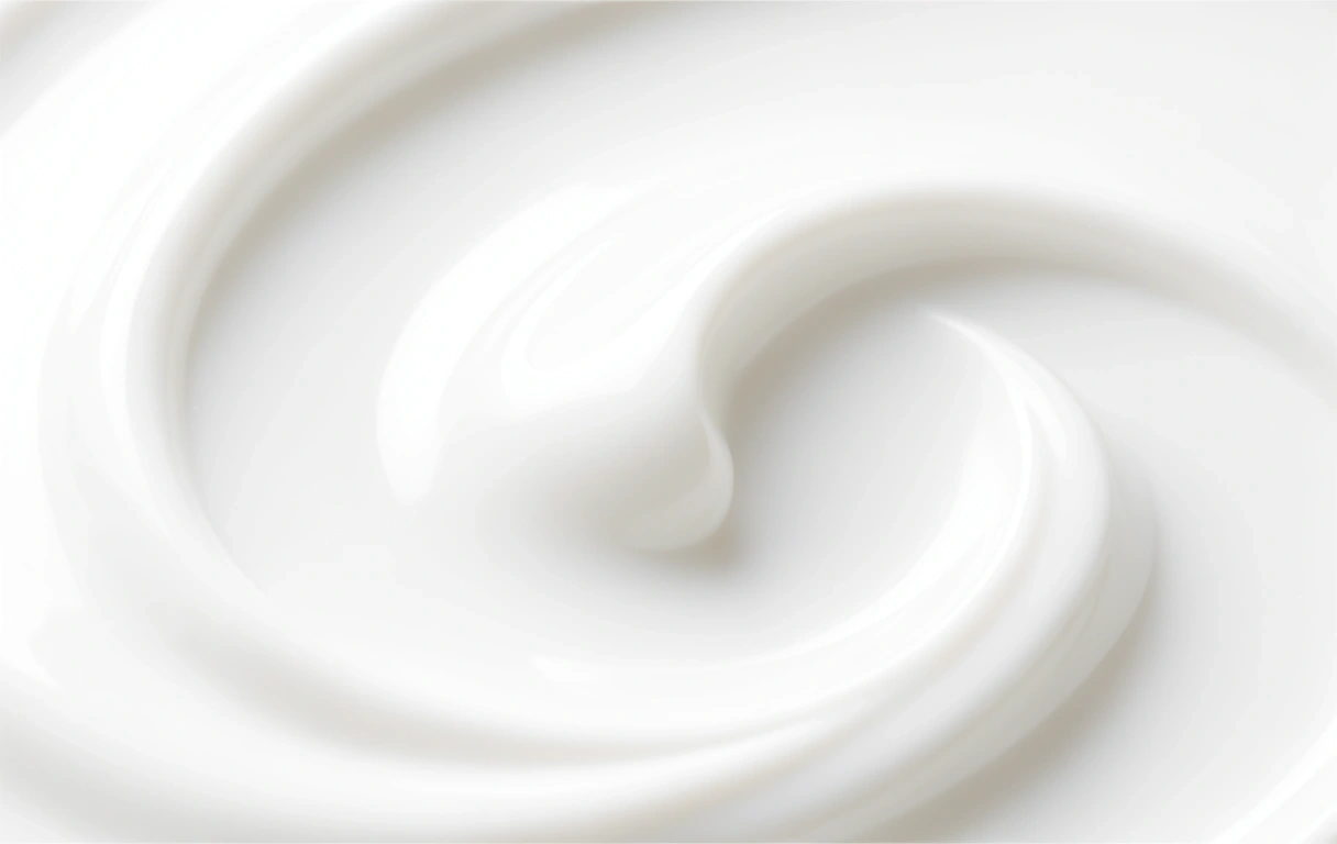 Cream with collagen and hyaluronic acid texture
